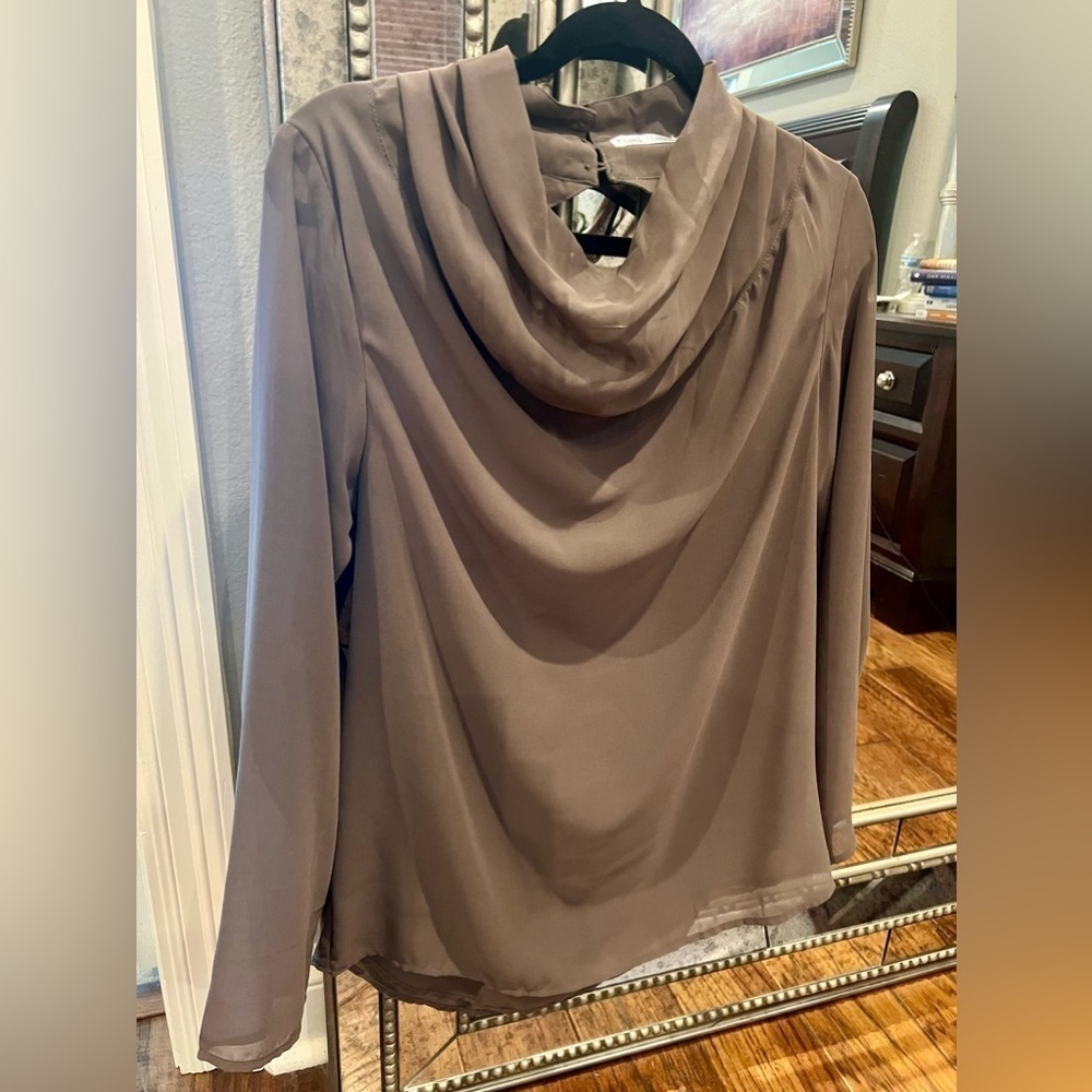 BLANK NATION Open Back Sheer Blouse